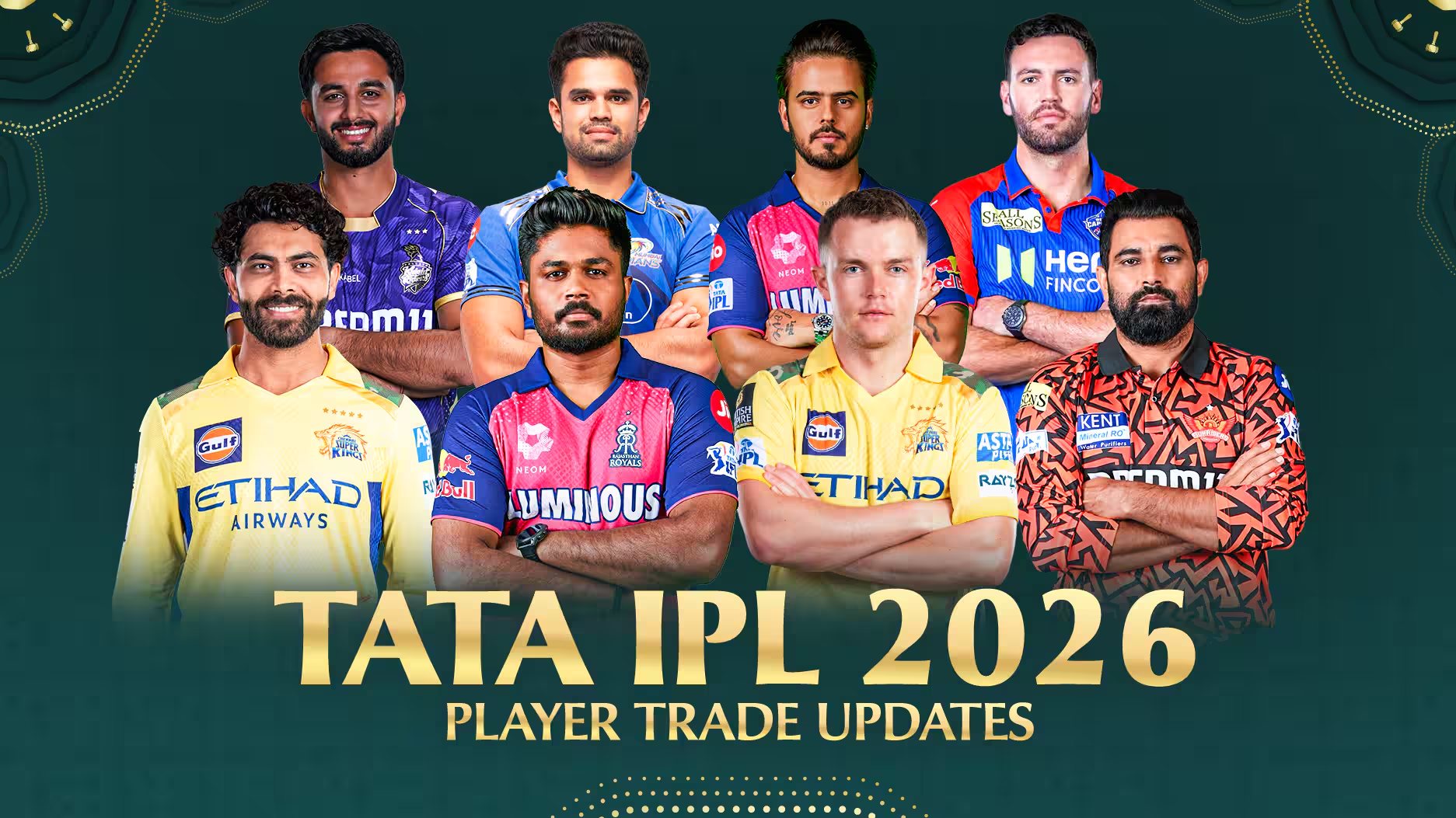 IPL 2026 all teams and captains - Mahadevplay11
